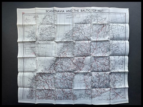 Wwii pilots raf silk escape - raf,