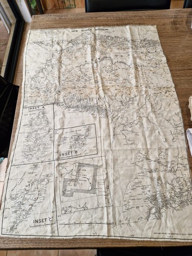 Raaf wwii silk - raaf, map